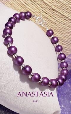 Pulsera Silver Purple - Anastasia B&D