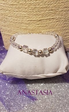 Pulsera Silver Square Chrystals