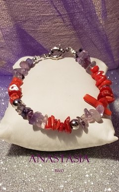 Pulsera Coral Rock