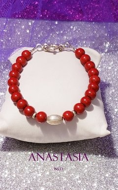 Imagen de Pulsera Silver Red Crystalia