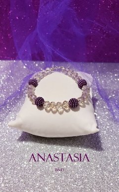 Pulsera Silver Ambar Violet - Anastasia B&D