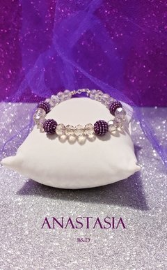 Pulsera Silver Ambar Violet