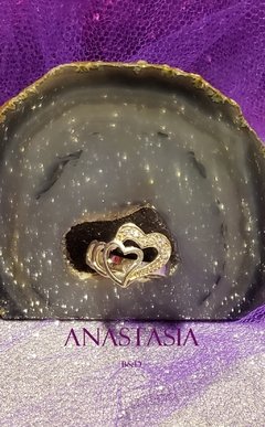 Anillo Silver Crystal Heart - Anastasia B&D