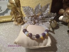 Pulsera Amatista y Moonstone - comprar online