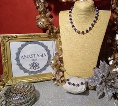 Imagen de Pulsera Amatista y Moonstone