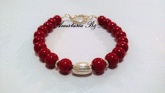 Pulsera Silver Red Crystalia en internet