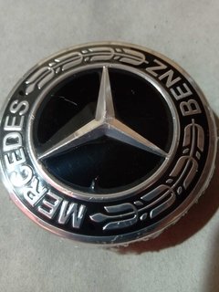 Centro de llanta para Mercedes Benz, 75mm negro y plata en internet