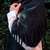 Bufandón o Chal de lana de llama frisada en telar (Negro) en internet