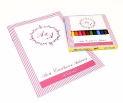 Kit Para Colorir Com Giz De Cera Qualquer Tema - comprar online
