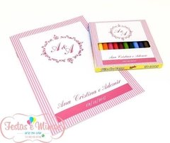 Kit35 Revistas Para Colorir Personalizadas Com Giz - comprar online