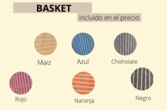 Almohadón Cubre Sillas con placa de 40x40x3 cm Tela Basket X 6 UNIDADES - tienda online