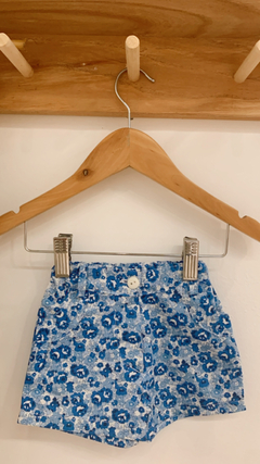 SHORT MARÍA FLORES AZUL - comprar online