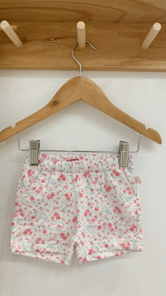 SHORT FLORENCIA FLORES AQUA Y FUXIA - comprar online