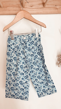 PANTALÓN MARÍA FLORES AZUL - comprar online