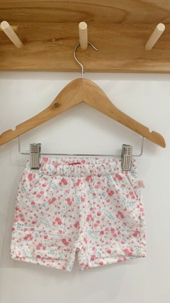 SHORT FLORENCIA FLORES FUXIA Y AQUA