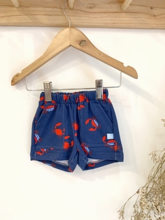 SHORT FLORENCIO CANGREJO AZUL MARINO - comprar online