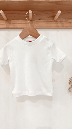 REMERA BASICA PIMA BLANCA - comprar online