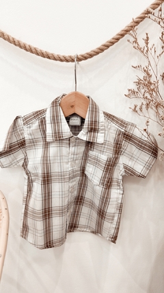 CAMISA ESCOCES MARRON