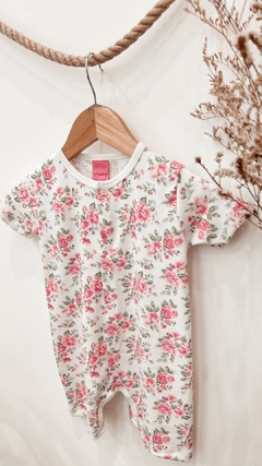 PIJAMA DOBLE ARO FLORES UVA - comprar online