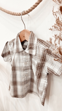 CAMISA ESCOCES MARRON - comprar online