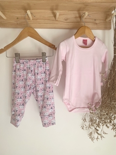 BODY CLÁSICO PIMA ROSA BEBE - comprar online