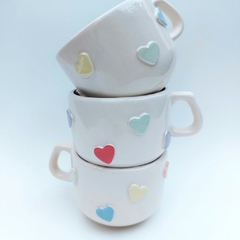 Taza corazones