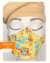 Máscara 3D Amarela Corujinhas - comprar online