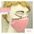 Máscara lisa com viés (rosa bebê)