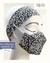 KIT Máscara Infantil 3D Estampa Flores Noir