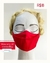 Máscara vermelha 3D adulto e infantil na internet