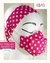 KIT Máscara Infantil 3D Pink Poá na internet