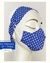 KIT Máscara 3D + Faixa Azul Poá na internet