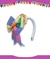 Tiara Junina com laço arco íris