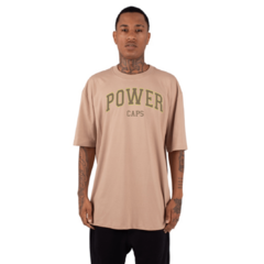 Camiseta Power Caps College Edition Brown