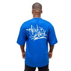 Camiseta Tag Front Back - Arte by Vespa Azul Royal - Power Caps