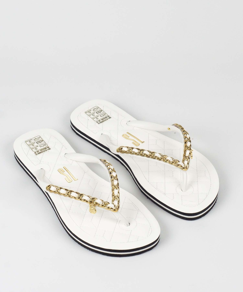 Chinelo santa hot sale lolla branco