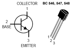 Transistor NPN BC546 - comprar online