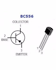Transistor PNP BC556B - comprar online
