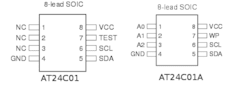 AT24C01a - memória EEPROM serial I2C - comprar online