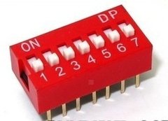Chave DIP switch 7 vias