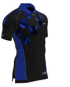 Camisa de Futebol Tiger Azul Xadrez