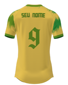 Camisa Amarela com Verde Bfnine Copa 2022 na internet
