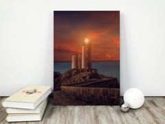 Placa decorativa MDF Sunset Lighthouse