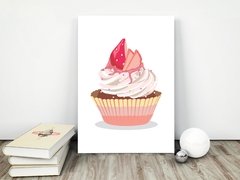 Placa decorativa MDF Cupcake