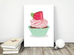 Placa decorativa MDF Cupcake