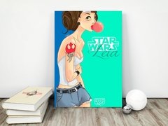 Placa decorativa MDF Leia Star Wars
