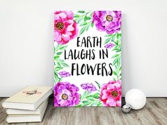 Placa decorativa MDF Earth Laughs In Flowers