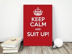 Placa decorativa MDF Keep Calm And Suit Up