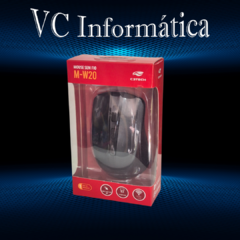 MOUSE C3TECH MW20BK SEM FIO NANO RECEPTOR PRETO