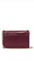 The victoria mini shoulder bag bordeaux patchwork - comprar online